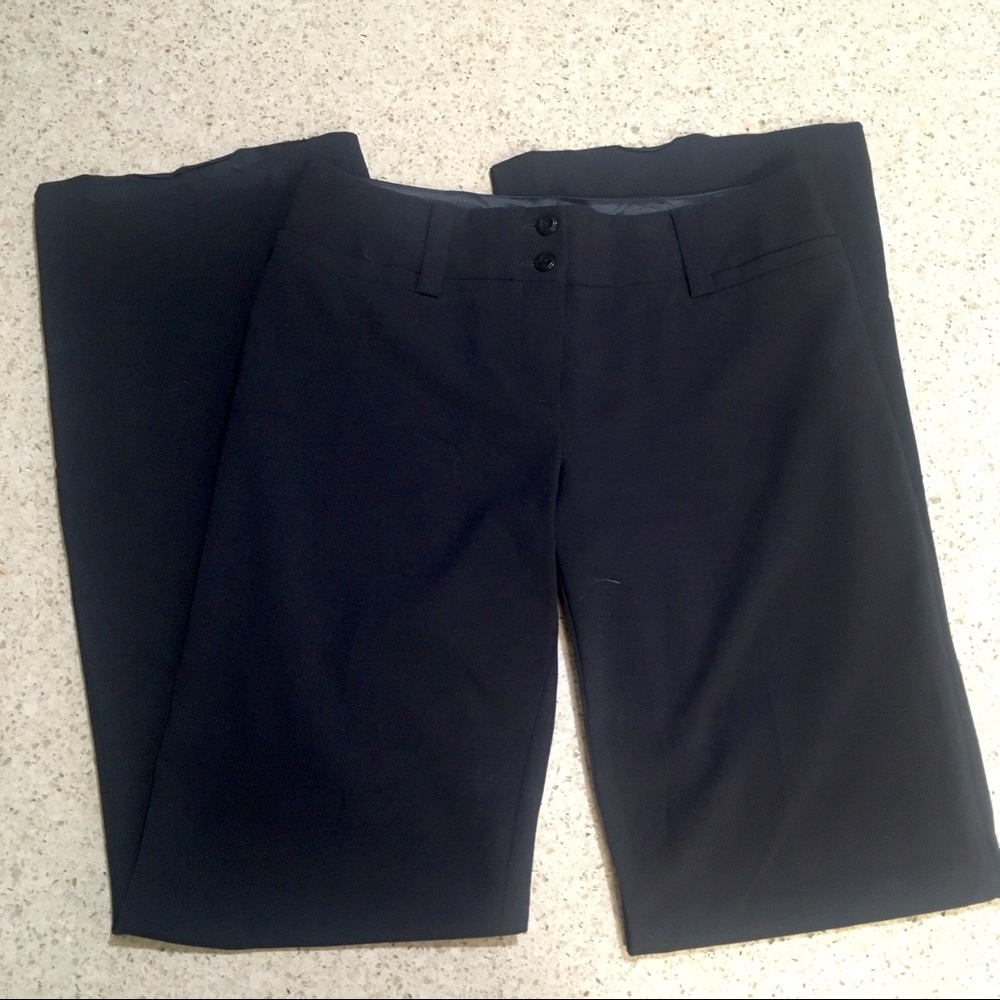 Wide-leg black business suit pants!